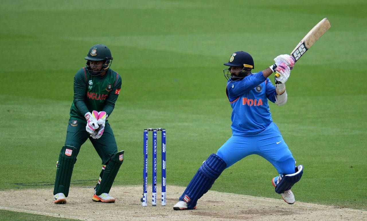 Dinesh Karthik nails a cut, Bangladesh v India, Champions Trophy, warm-ups, Oval, May 30, 2017