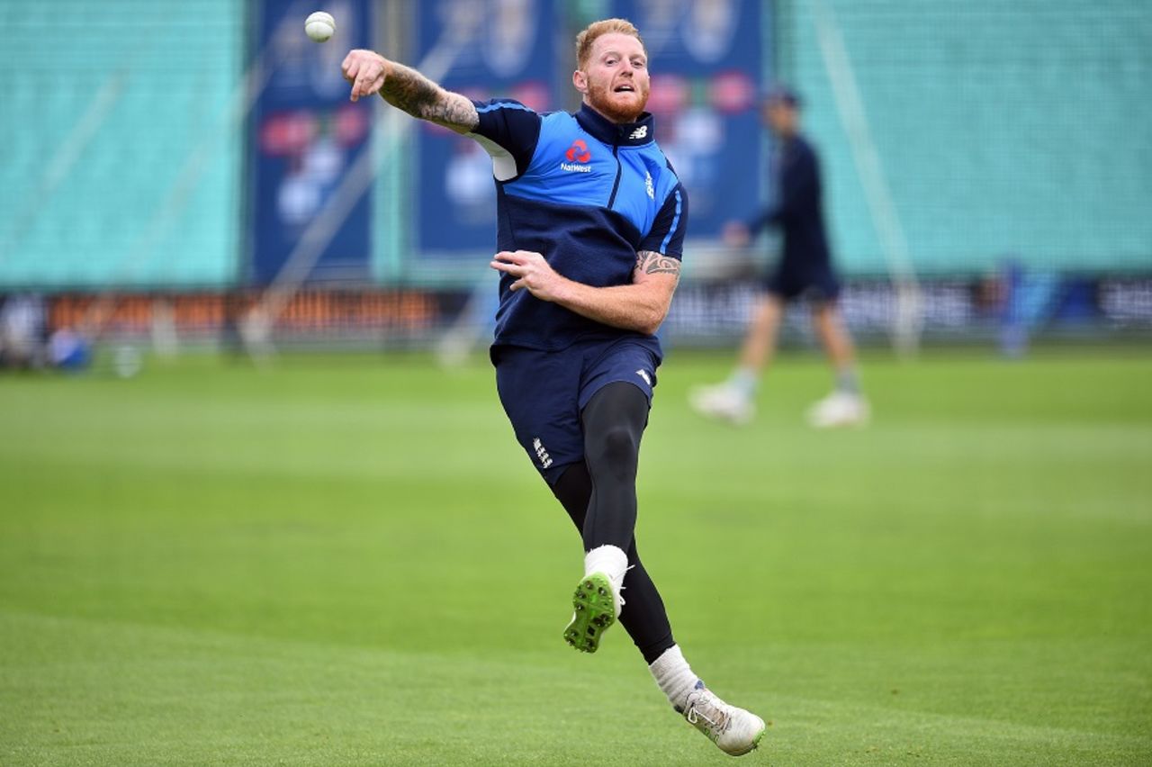 Ben Stokes tested his knee at training, Champions Trophy 2017, The Oval, May 31, 2017