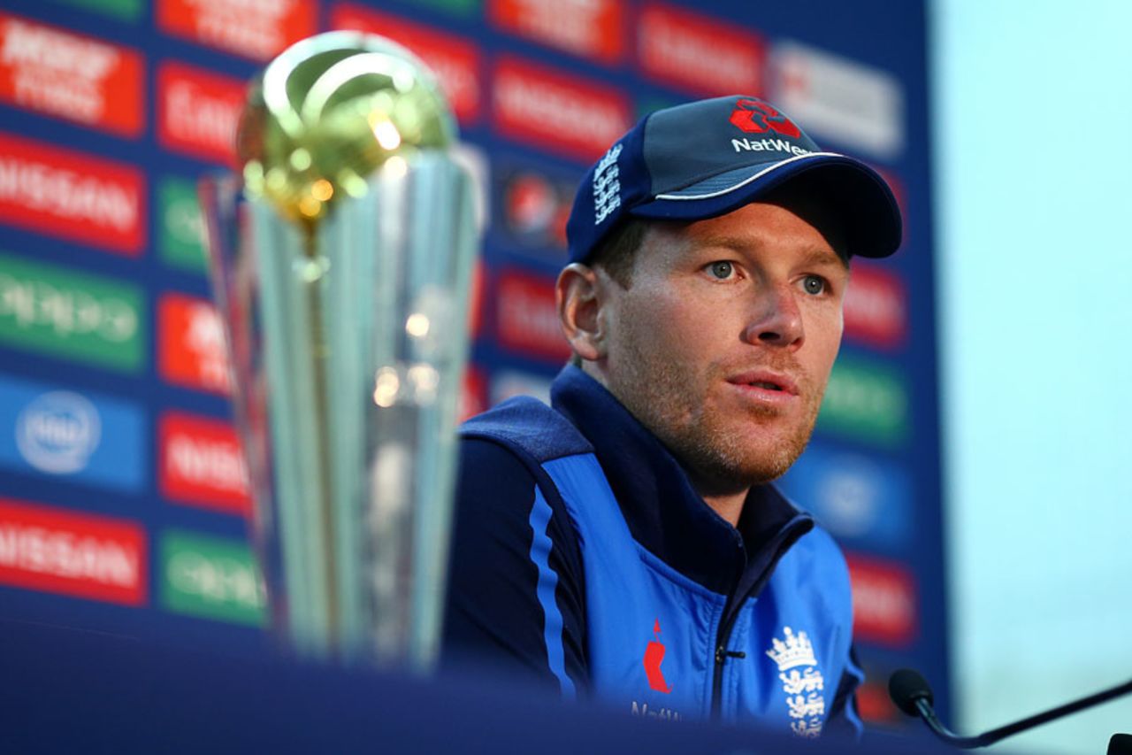 Eoin Morgan will hope to be lifting the Champions Trophy in two-and-a-half weeks, The Oval, May 31, 2017