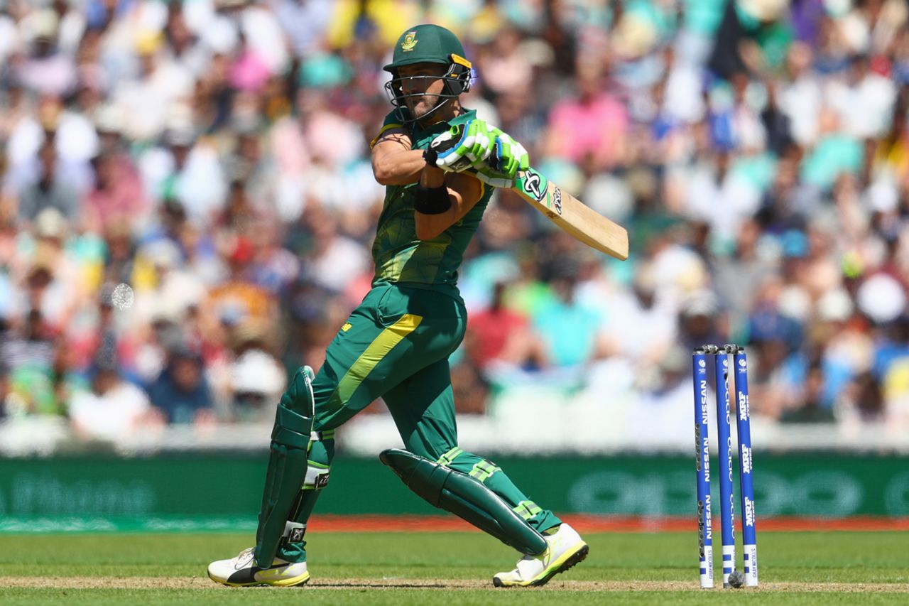 The pull was a productive shot for Faf du Plessis, South Africa v Sri Lanka, Champions Trophy, Group B, The Oval, June 3, 2017