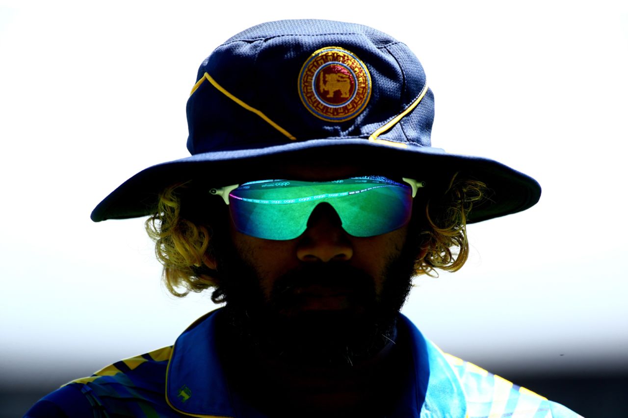Lasith Malinga prowls the outfield, South Africa v Sri Lanka, Champions Trophy, Group B, The Oval, June 3, 2017