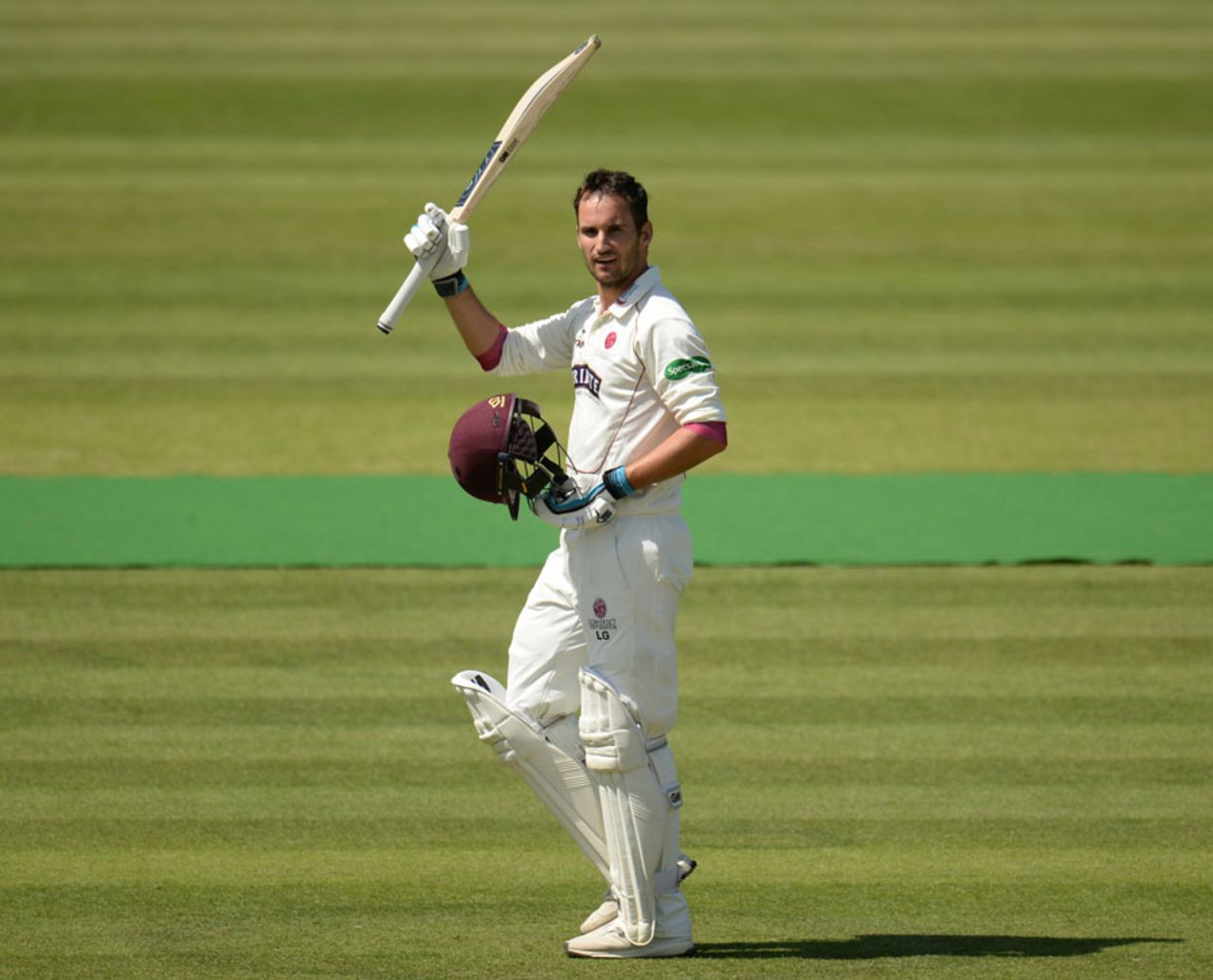 Lewis Gregory recorded his maiden first-class hundred, Middlesex v Somerset, County Championship, Division One, Lord's, 2nd day, June 3, 2017