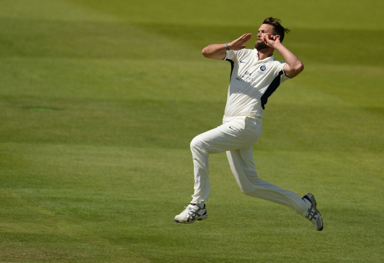 James Franklin persevered on a tough bowling day for Middlesex, Middlesex v Somerset, County Championship, Division One, Lord's, 2nd day, June 3, 2017