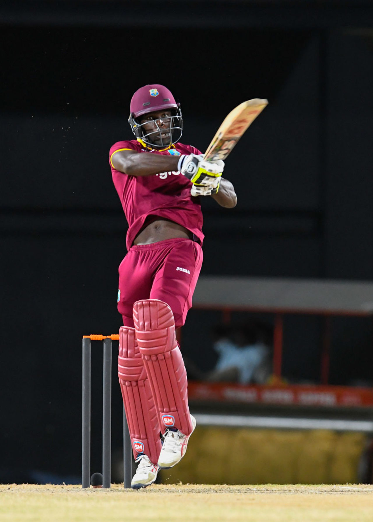Chadwick Walton gets behind a short ball to whip it past mid-on, West Indies v Afghanistan, 2nd T20I, St Kitts, June 3, 2017