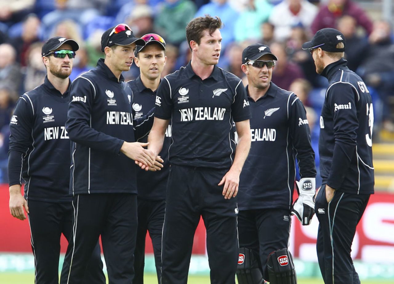 Adam Milne picked up his second wicket with a slower ball, England v New Zealand, Champions Trophy 2017, Cardiff, June 6, 2017