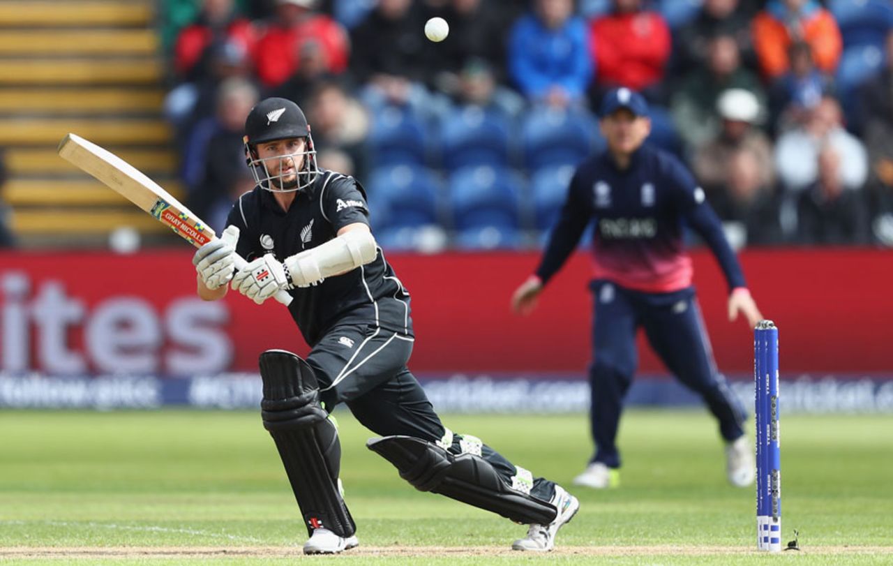 Kane Williamson settled in quickly, England v New Zealand, Champions Trophy 2017, Cardiff, June 6, 2017