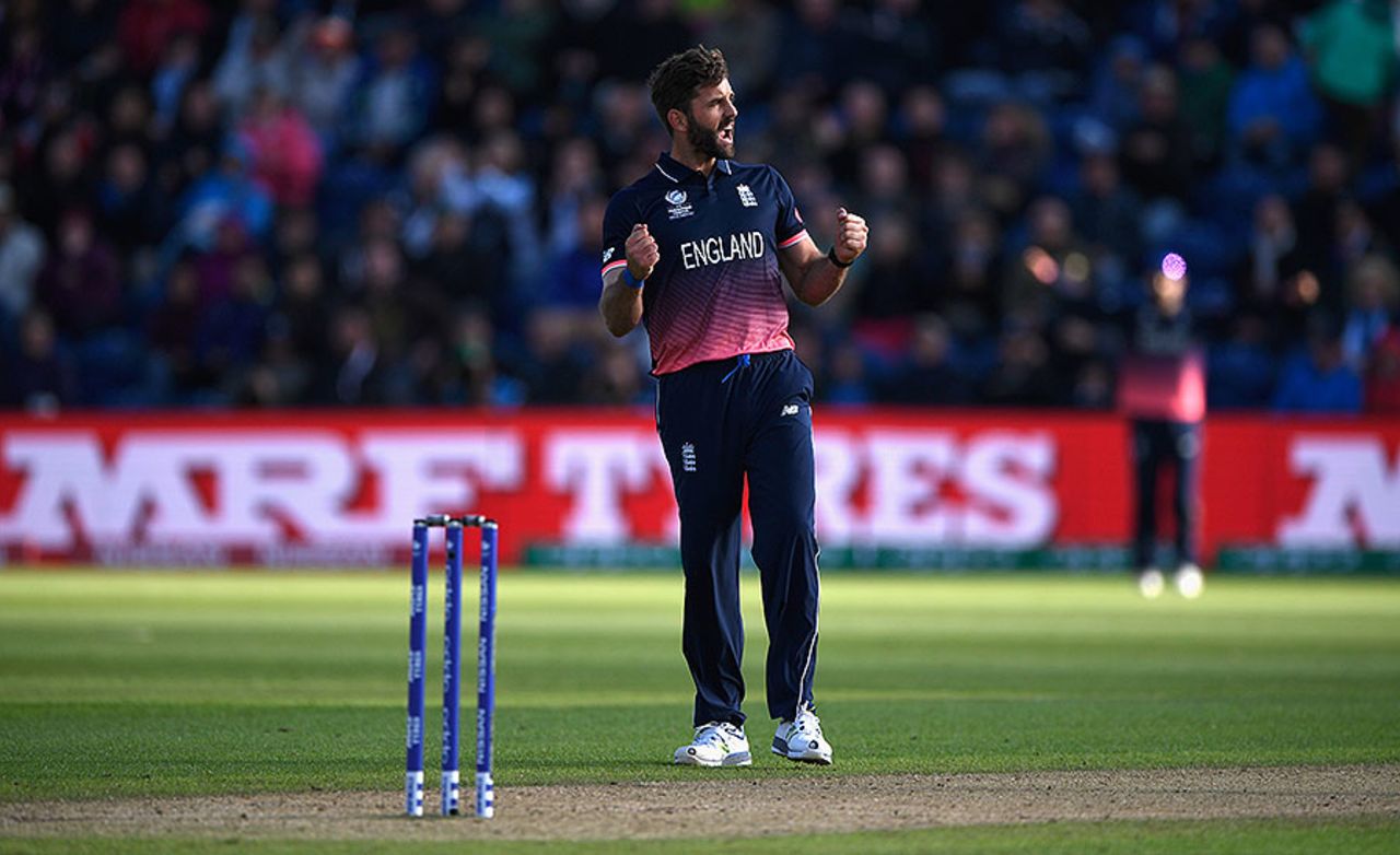 Liam Plunkett picked off four wickets as New Zealand subsided, England v New Zealand, Champions Trophy 2017, Cardiff, June 6, 2017