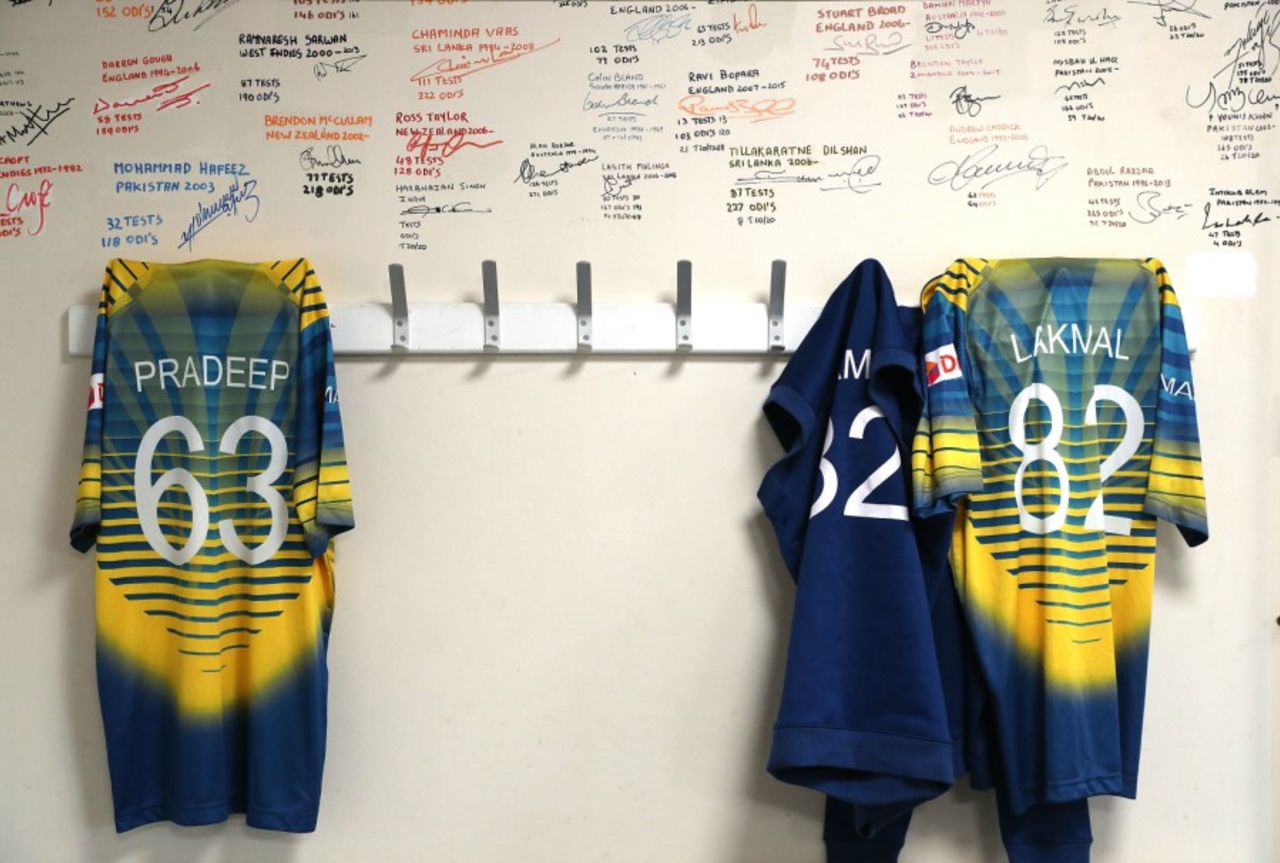 Sri Lanka wore their away kit against India, India v Sri Lanka, Champions Trophy 2017, The Oval, London, June 8, 2017