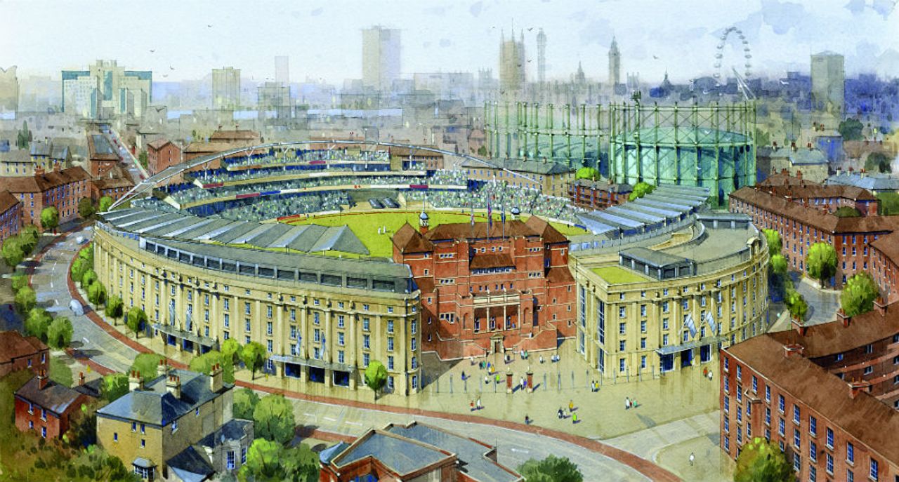 An artist's impression of the proposed redevelopment at The Oval, June 9, 2017