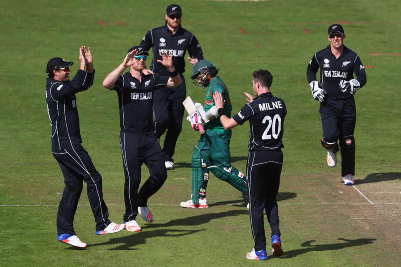 New Zealand were all over Bangladesh , New Zealand v Bangladesh, Group A, Champions Trophy 2017, Cardiff, June 9, 2017