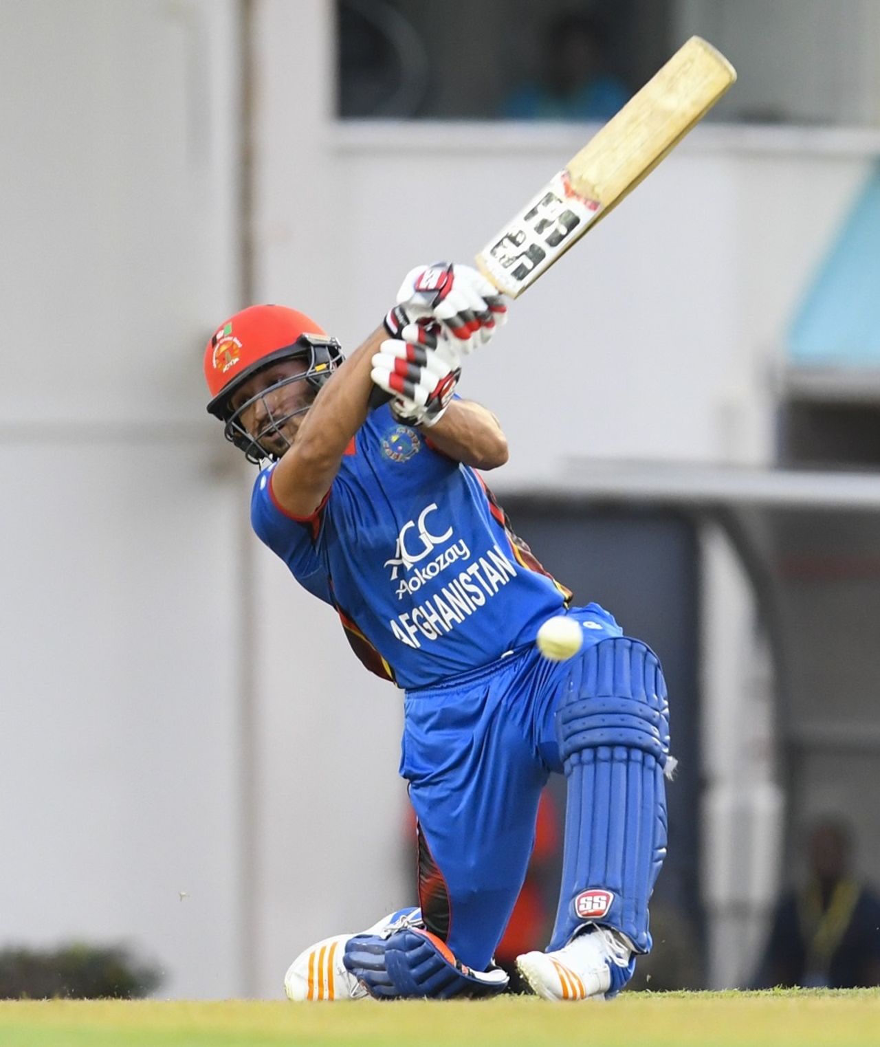 Gulbadin Naib made 41 not out off 28 balls, West Indies v Afghanistan, 1st ODI, St Lucia, June 9, 2017