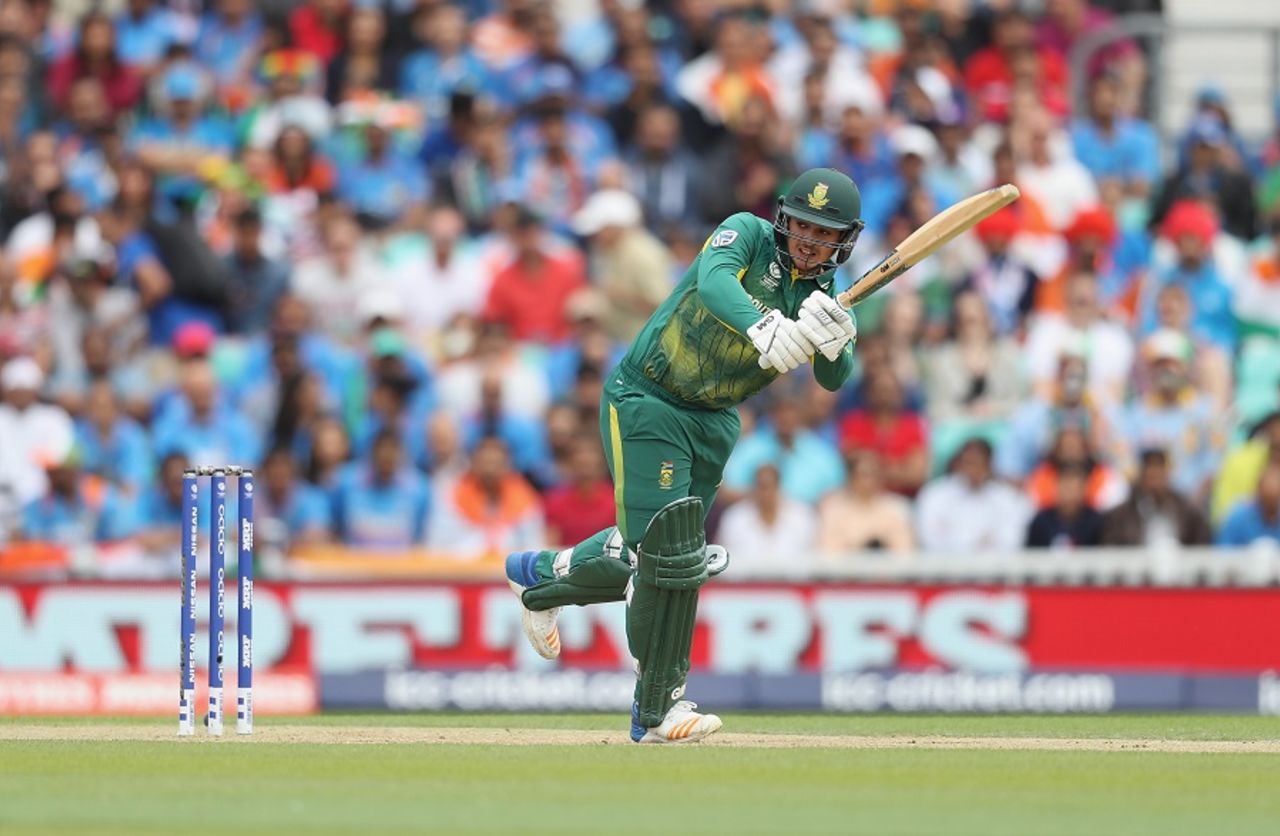 One of the many go to shots for Quinton de Kock, India v South Africa, Champions Trophy 2017, Group B, The Oval, London, June 11, 2017