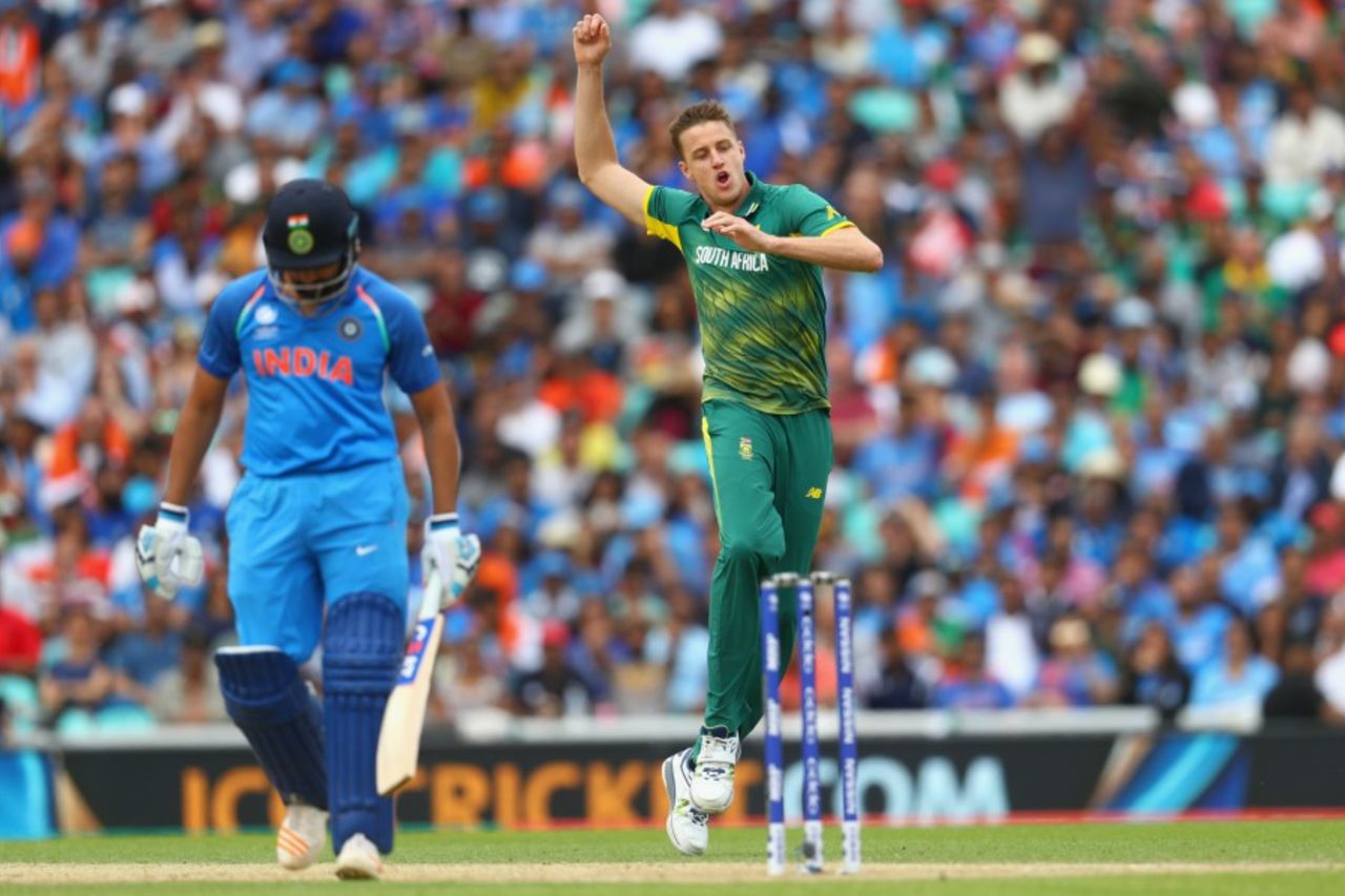 Morne Morkel claimed the wicket of Rohit Sharma, India v South Africa, Champions Trophy 2017, Group B, The Oval, London, June 11, 2017