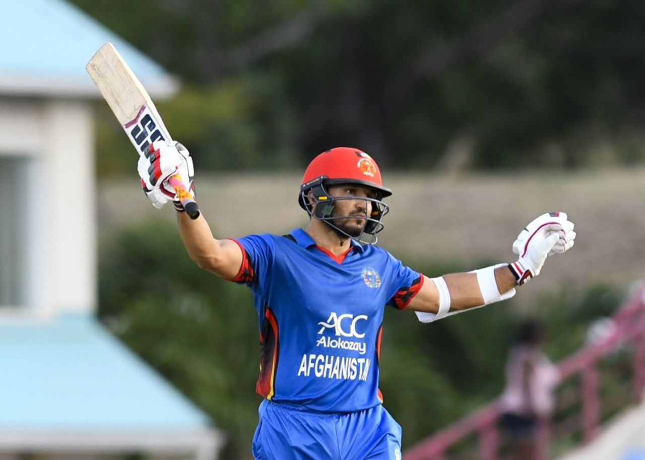 Gulbadin Naib made his third ODI fifty, West Indies v Afghanistan, 2nd ODI, Gros Islet, June 11, 2017
