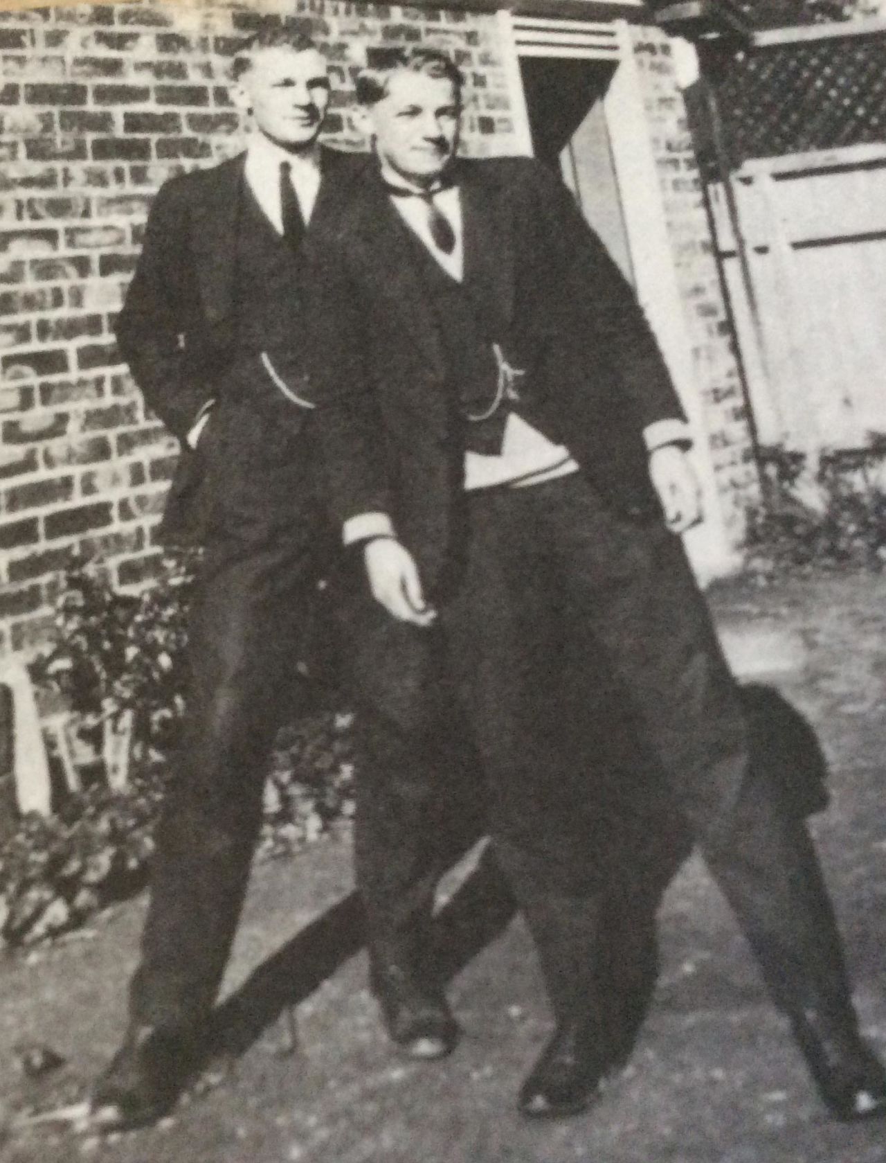Don Bradman (right) with his brother Vic