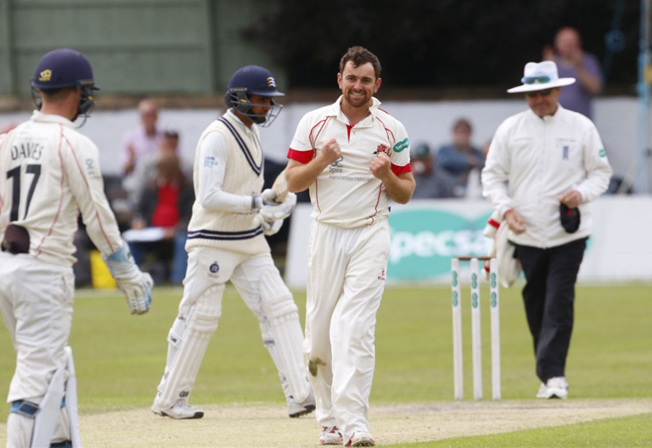 Stephen Parry claimed his maiden Championship five-wicket haul, Lancashire v Middlesex, County Championship, Division One, Southport, 4th day, June 12, 2017