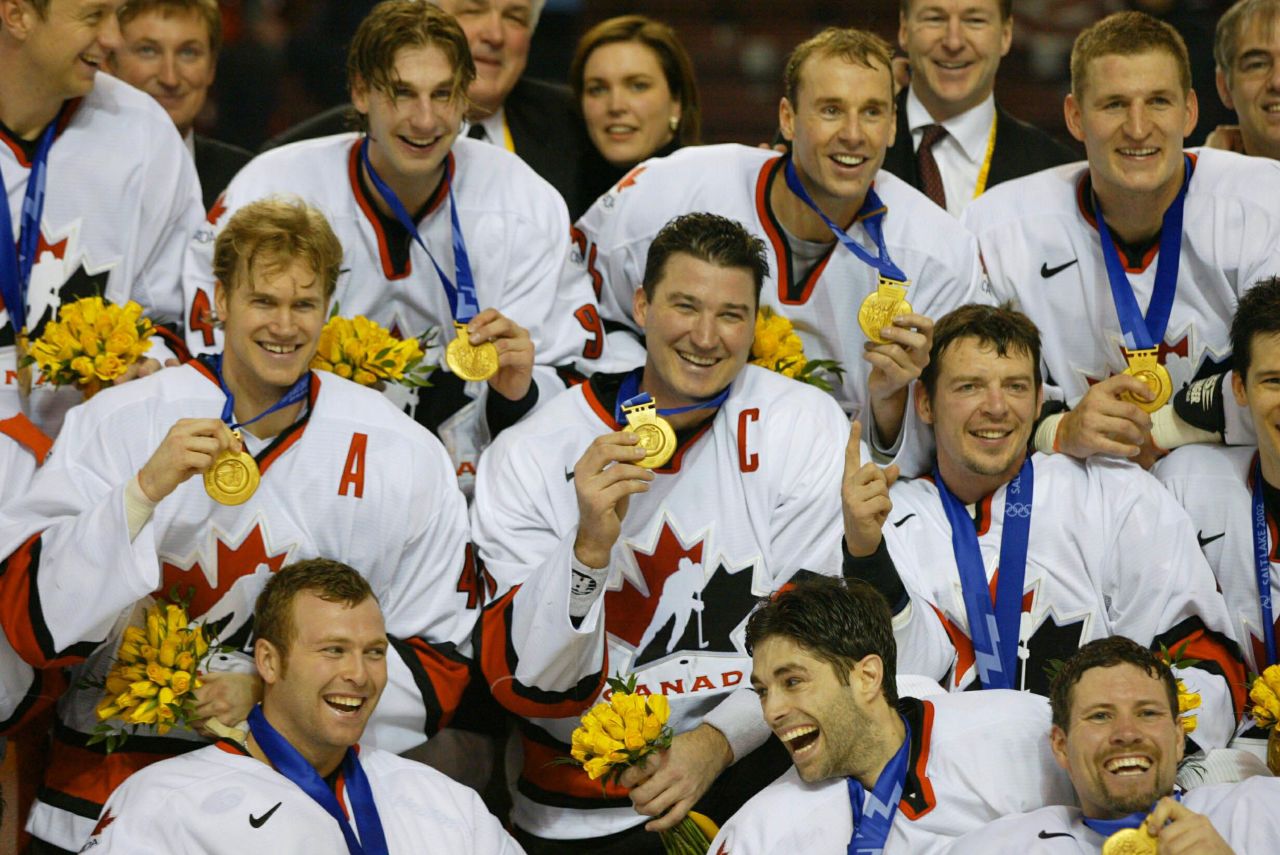 Mario Lemieux and his Canadian side put it past rivals USA at the 2002 Winter Olympics