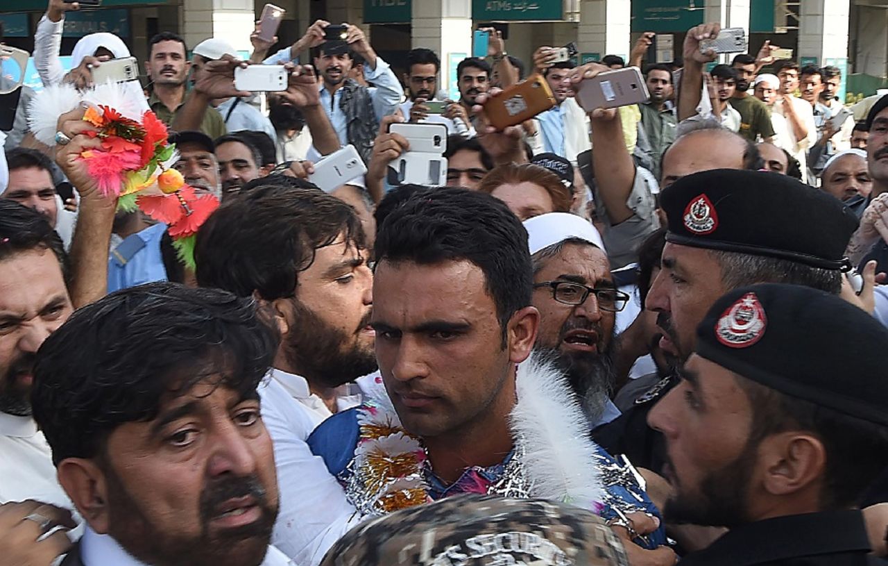 The cameras follow Fakhar Zaman, Peshawar, June 20, 2017