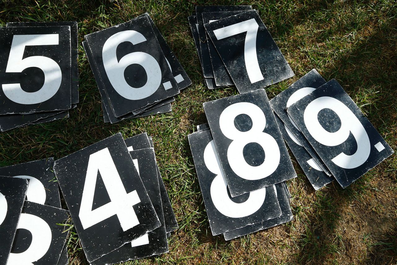 Scoreboard numbers