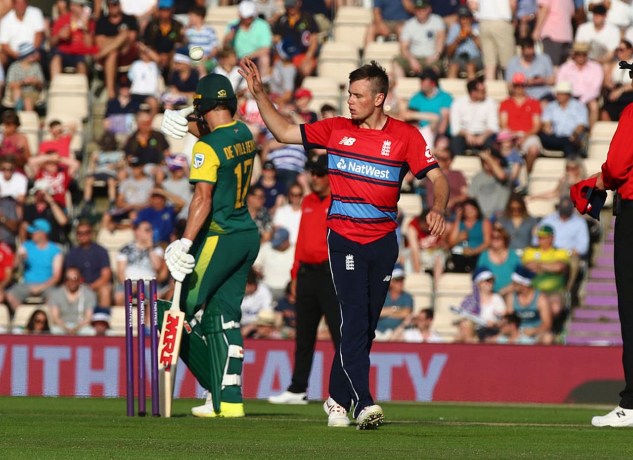 Mason Crane was making his international debut, England v South Africa, 1st T20I, Ageas Bowl, June 21, 2017