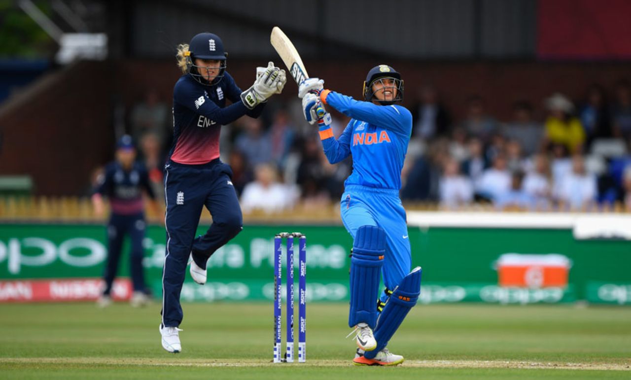 Smriti Mandhana was in rampaging form, England v India, Women's World Cup, Derby, June 24, 2017