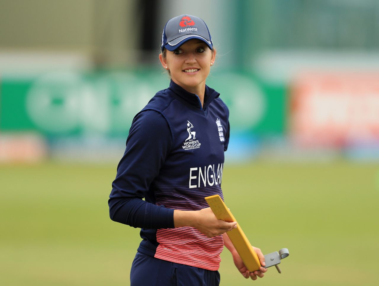 Sarah Taylor reacts while engaging in a fielding drill, England v Pakistan, Women's World Cup, Leicester, June 27, 2017