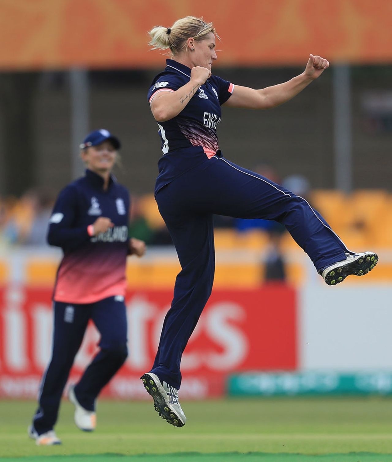 Katherine Brunt struck twice in his opening spell, England v Pakistan, Women's World Cup, Leicester, June 27, 2017