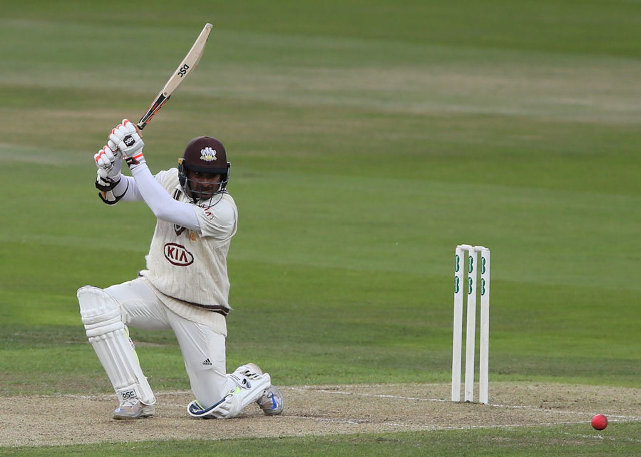 Kumar Sangakkara was the first batsman to 1,000 first-class county runs, Yorkshire v Surrey, Specsavers County Championship Division One, Headingley, 1st day, June 26, 2017