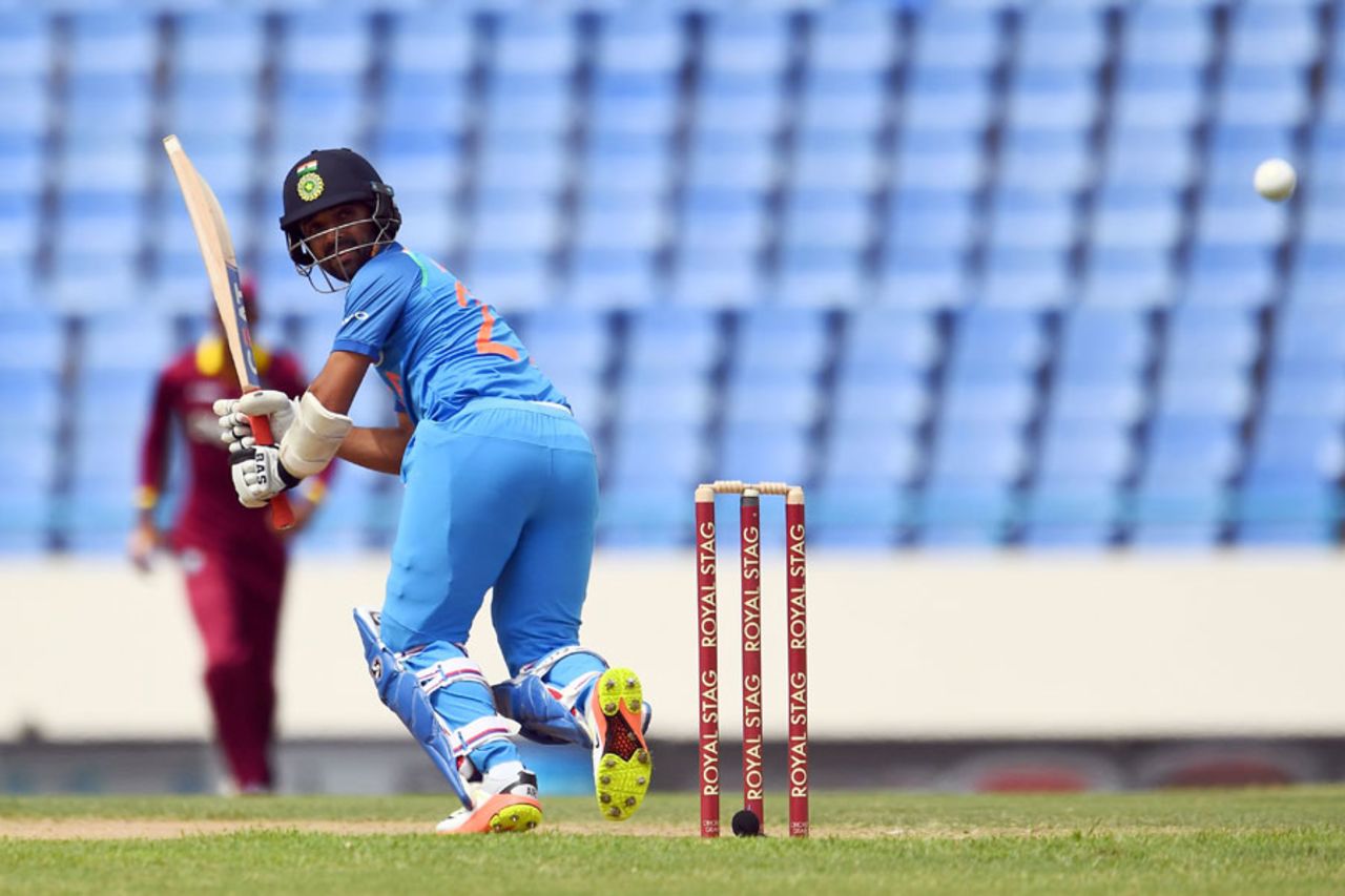 Ajinkya Rahane flicks one fine, West Indies v India, 3rd ODI, Antigua, June 30, 2017