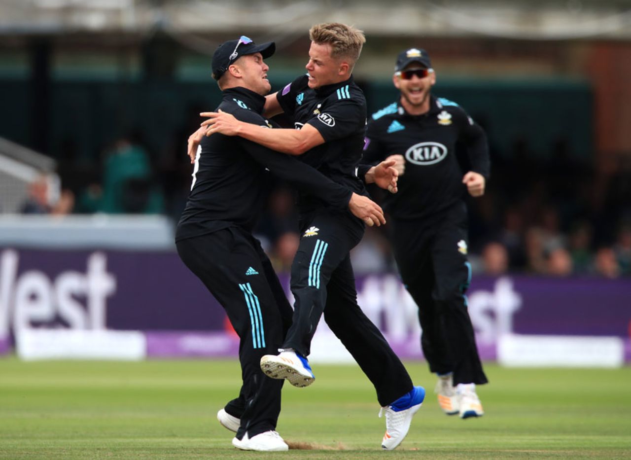 Sam Curran claimed three wickets, Nottinghamshire v Surrey, Royal London Cup final, Lord's, July 1, 2017