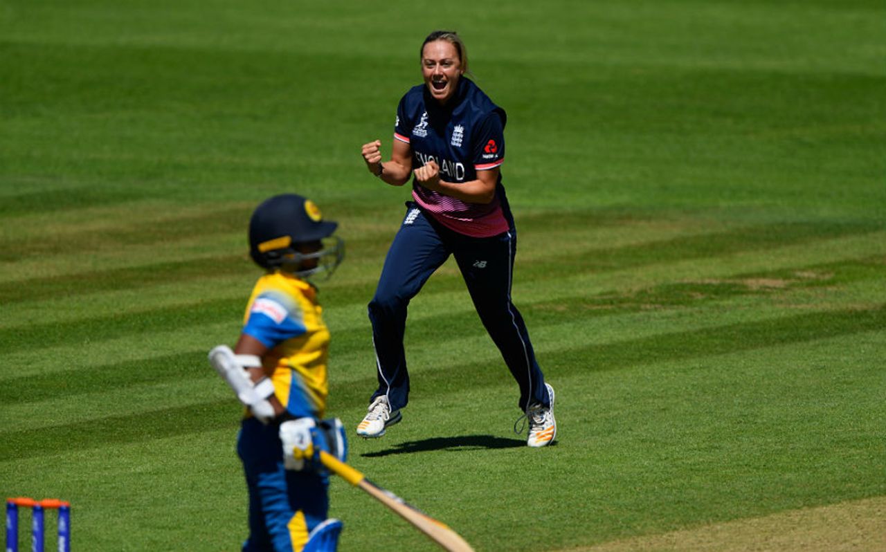 Laura Marsh had Hasini Perera caught behind, England v Sri Lanka, Women's World Cup, Taunton, July 2, 2017