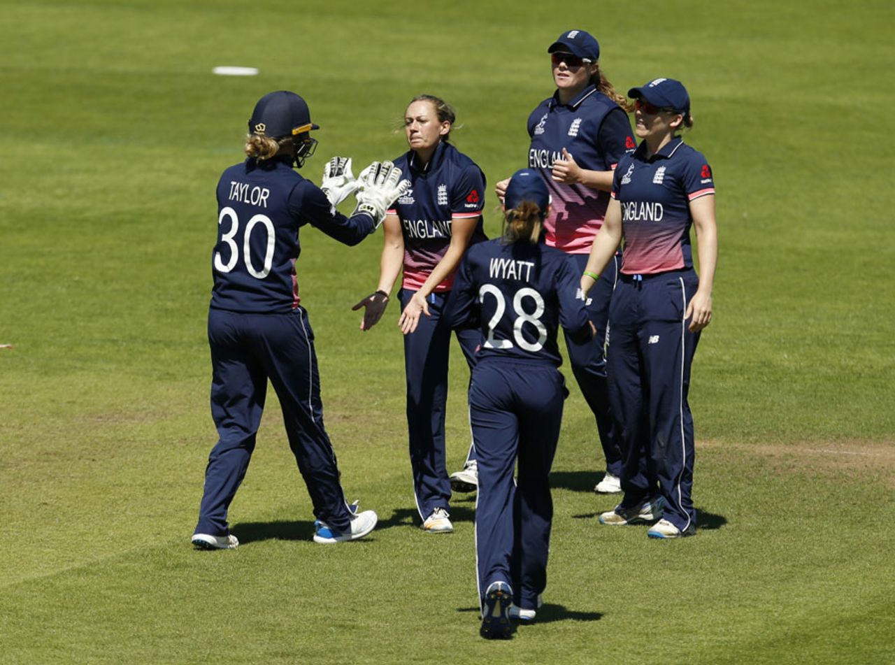 Laura Marsh claimed a four-wicket haul, England v Sri Lanka, Women's World Cup, Taunton, July 2, 2017