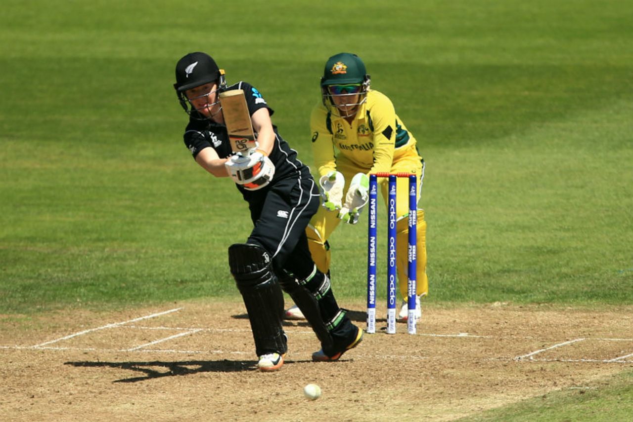 Katie Perkins' half-century provided New Zealand the late lift, Australia v New Zealand, Women's World Cup 2017, Bristol, July 2, 2017