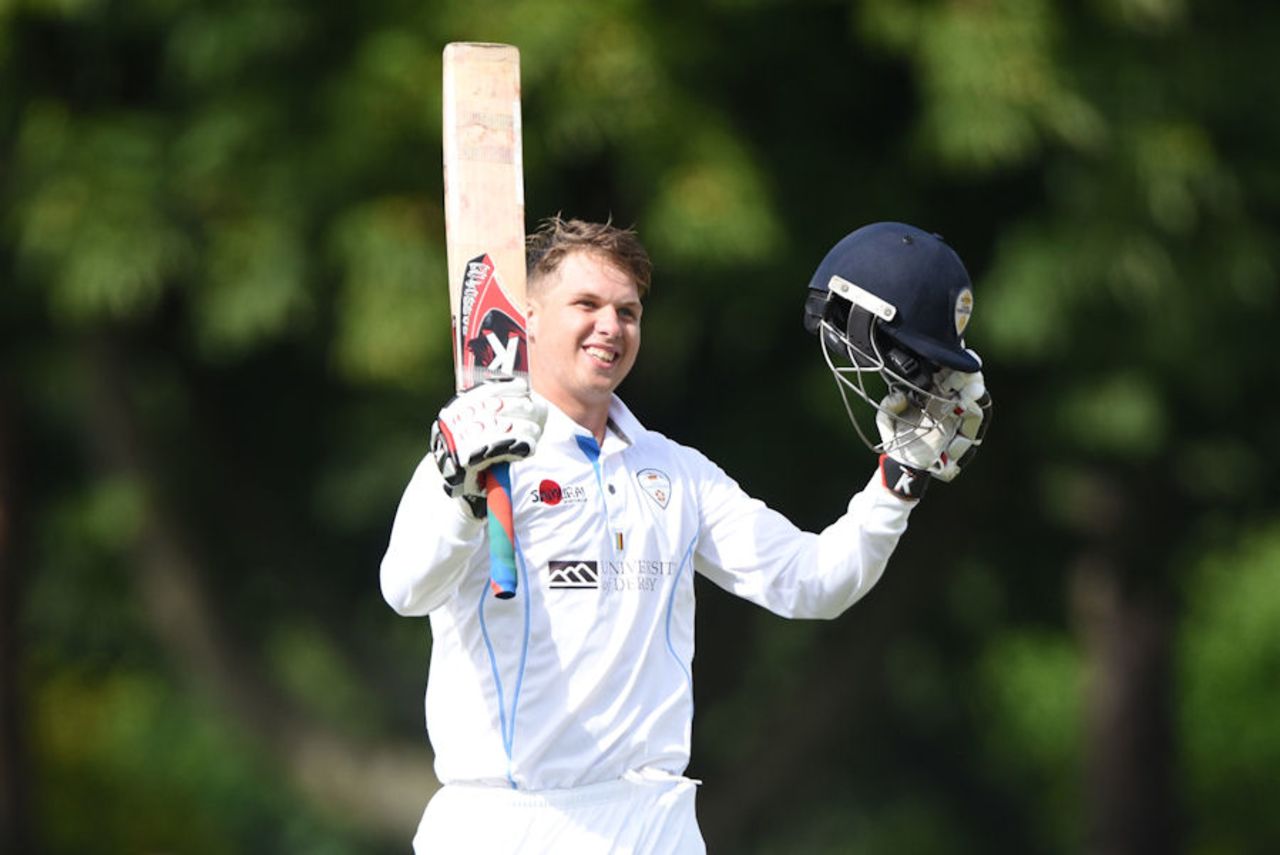 Matt Critchley struck a hundred at the Chesterfield Festival, Derbyshire v Durham, Specsavers Championship Division Two, Chesterfield, July 3, 2017