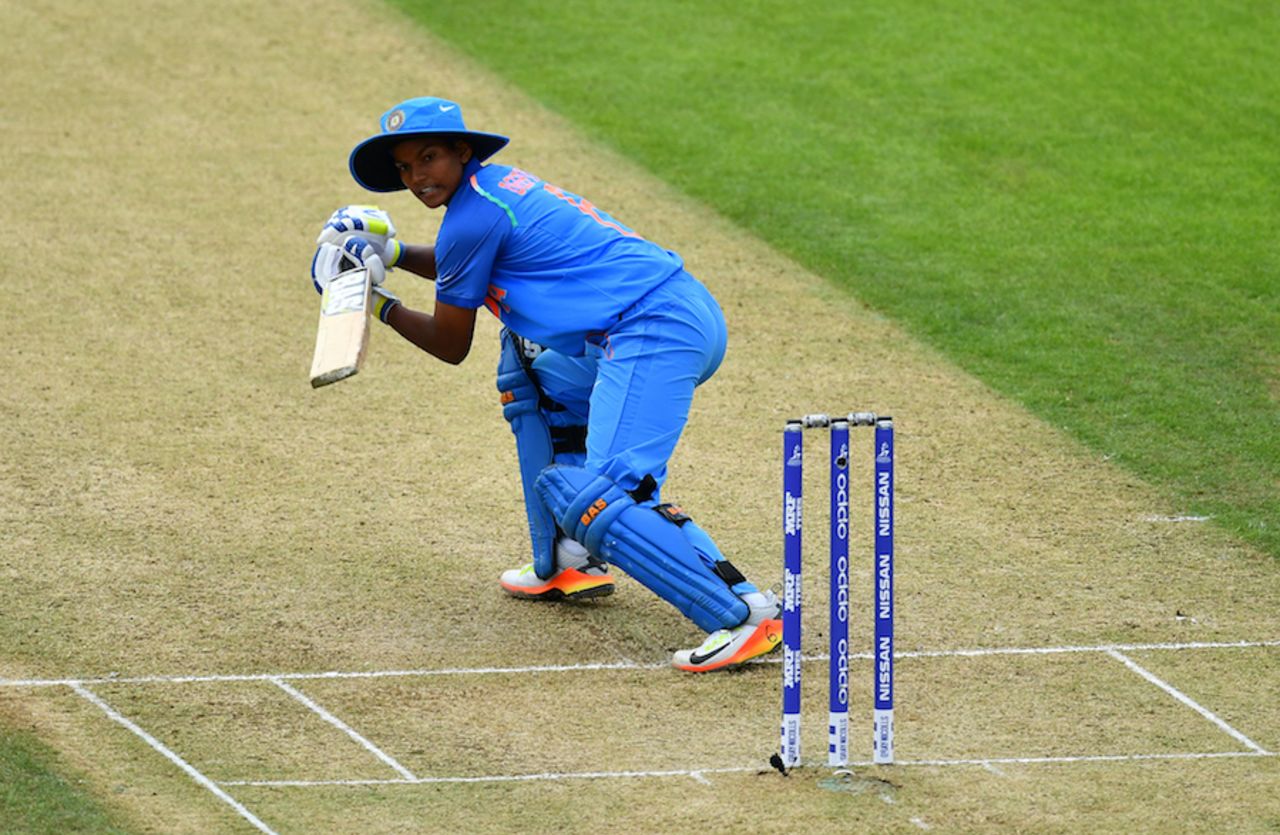 Deepti Sharma guides one fine, India v Sri Lanka, Women's World Cup 2017, Derby, July 5, 2017