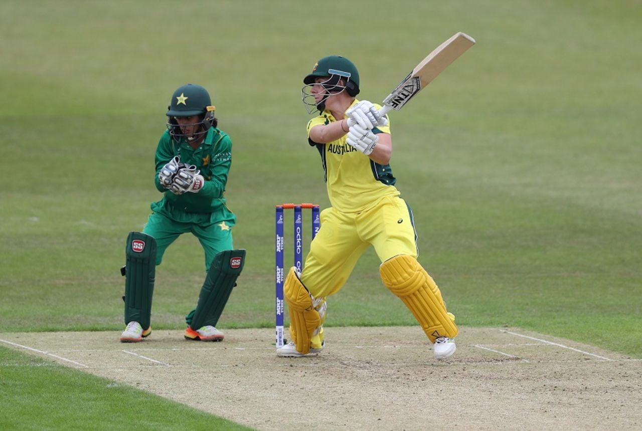 Elyse Villani smashed a 34-ball fifty to help Australia recover, Pakistan v Australia, Women's World Cup, Leicester, July 5, 2017