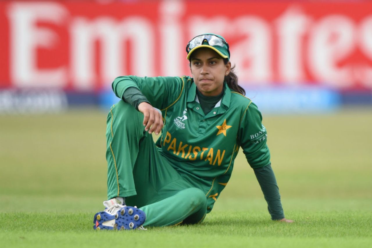 Nain Abidi's expression resonates Pakistan's horror show on the field. Pakistan v Australia, Women's World Cup, Leicester, July 5, 2017