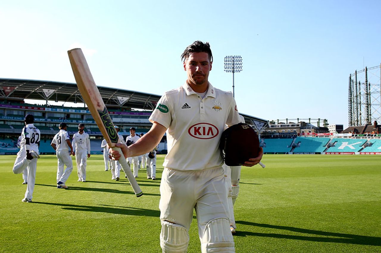 Rory Burns batted throughout the third day, Surrey v Hampshire, Specsavers County Championship, Division One, Kia Oval, July 5, 2017