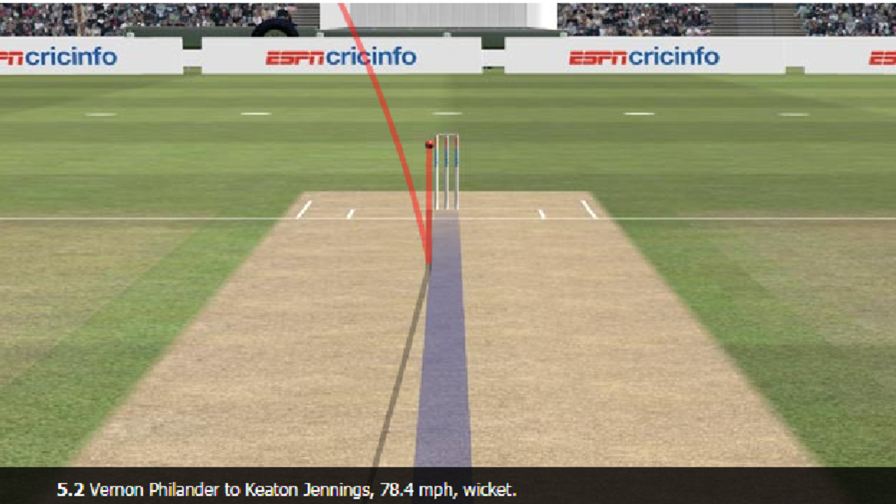 Keaton Jennings was given out lbw to a ball that was missing leg stump, England v South Africa, 1st Investec Test, Lord's, 1st day, July 6, 2017