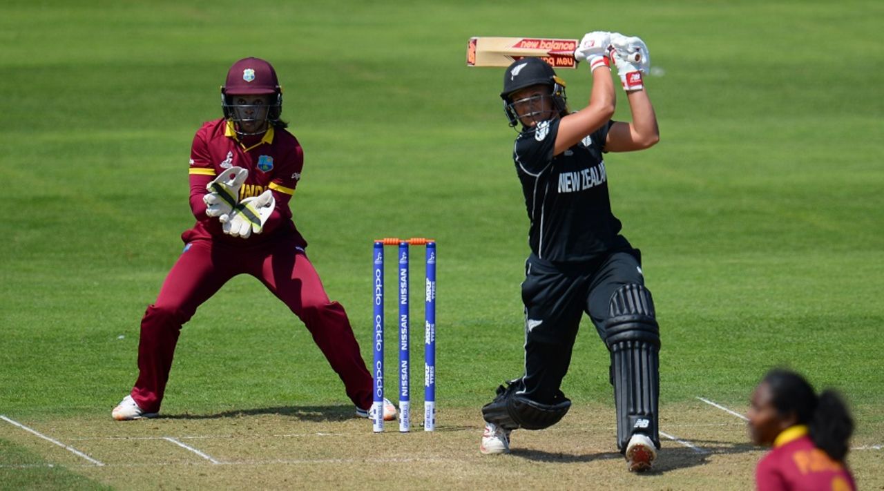 Suzie Bates anchored New Zealand's chase, West Indies v New Zealand, Women's World Cup, Taunton, July 6, 2017