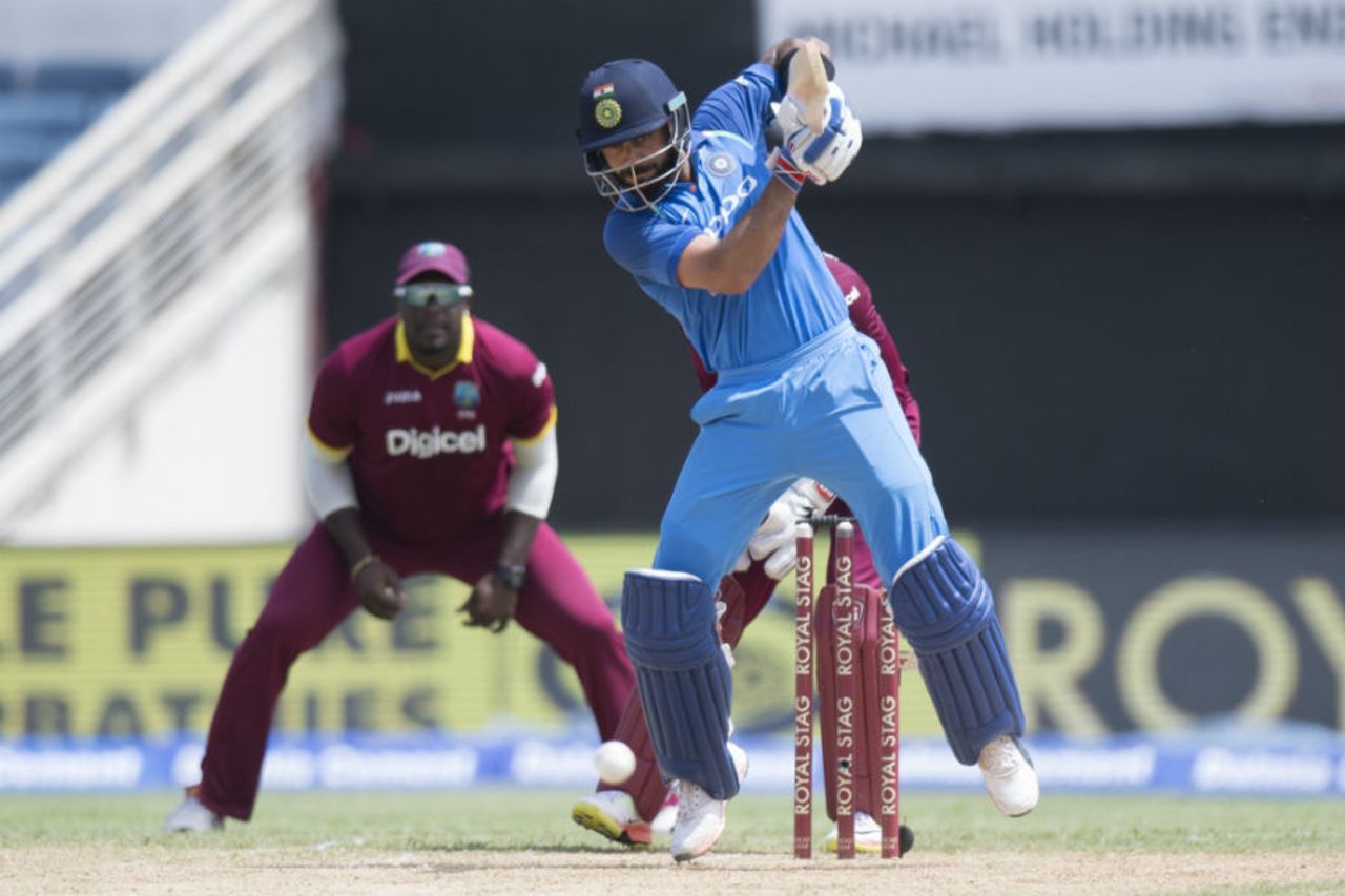 Virat Kohli was positive right from the outset, West Indies v India, 5th ODI, Kingston, July 6, 2017