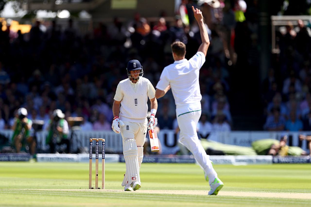Morne Morkel removed Joe Root for 190, England v South Africa, 1st Investec Test, Lord's, 2nd day, July 7, 2017