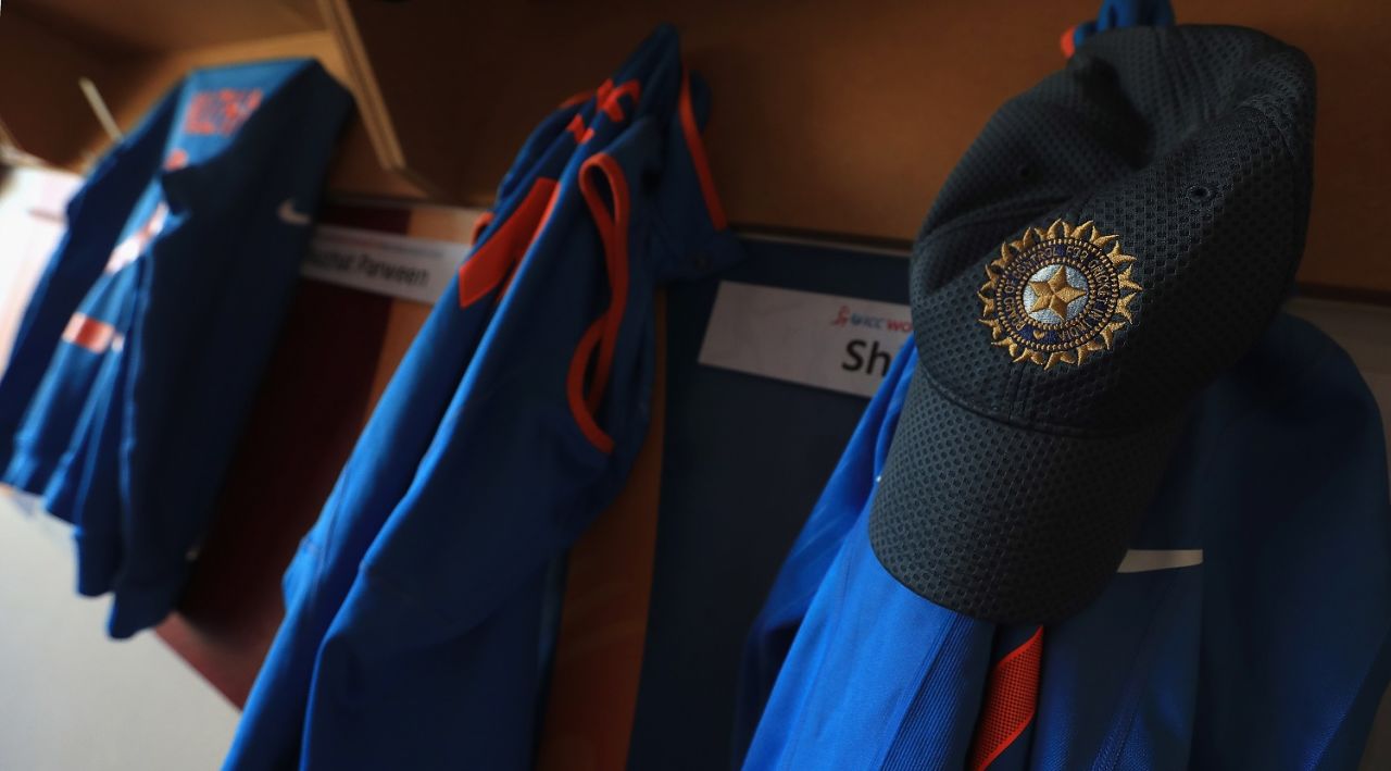 The baggy India blue cap on prime display, India v South Africa, Women's World Cup 2017, Leicester, July 8, 2017