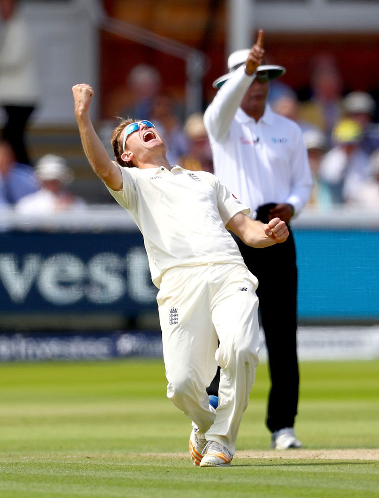 Liam Dawson made England's first breakthrough of the third day, England v South Africa, 1st Investec Test, Lord's, 3rd day, July 8, 2017