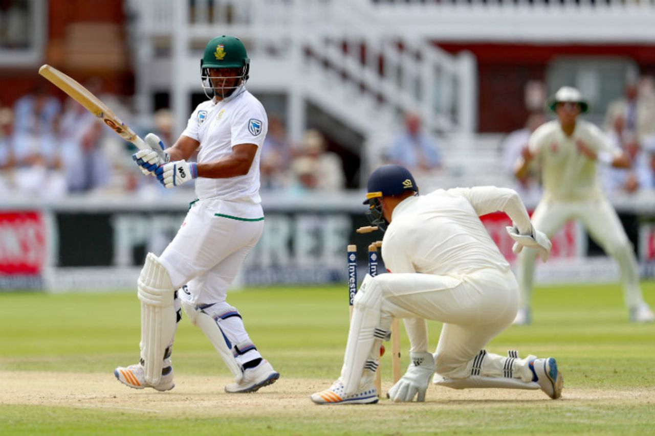 Vernon Philander was last man out as South Africa made 361, England v South Africa, 1st Investec Test, Lord's, 3rd day, July 8, 2017