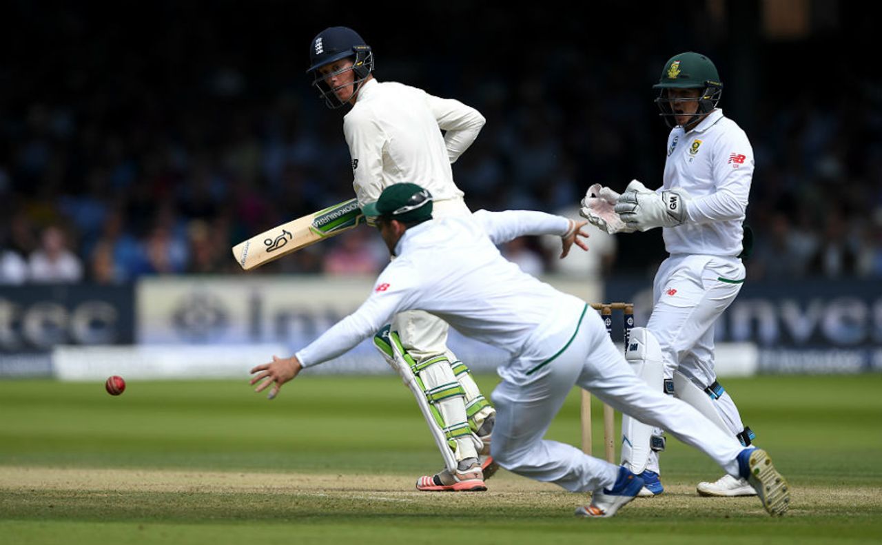 Keaton Jennings guides the ball past slip, England v South Africa, 1st Investec Test, Lord's, 3rd day, July 8, 2017