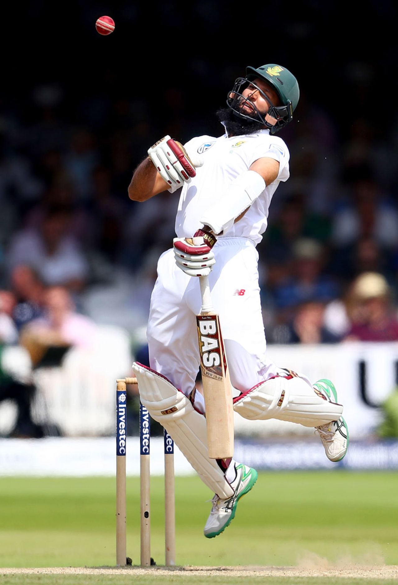 Hashim Amla received a nasty delivery from James Anderson, England v South Africa, 1st Investec Test, Lord's, 4th day, July 9, 2017