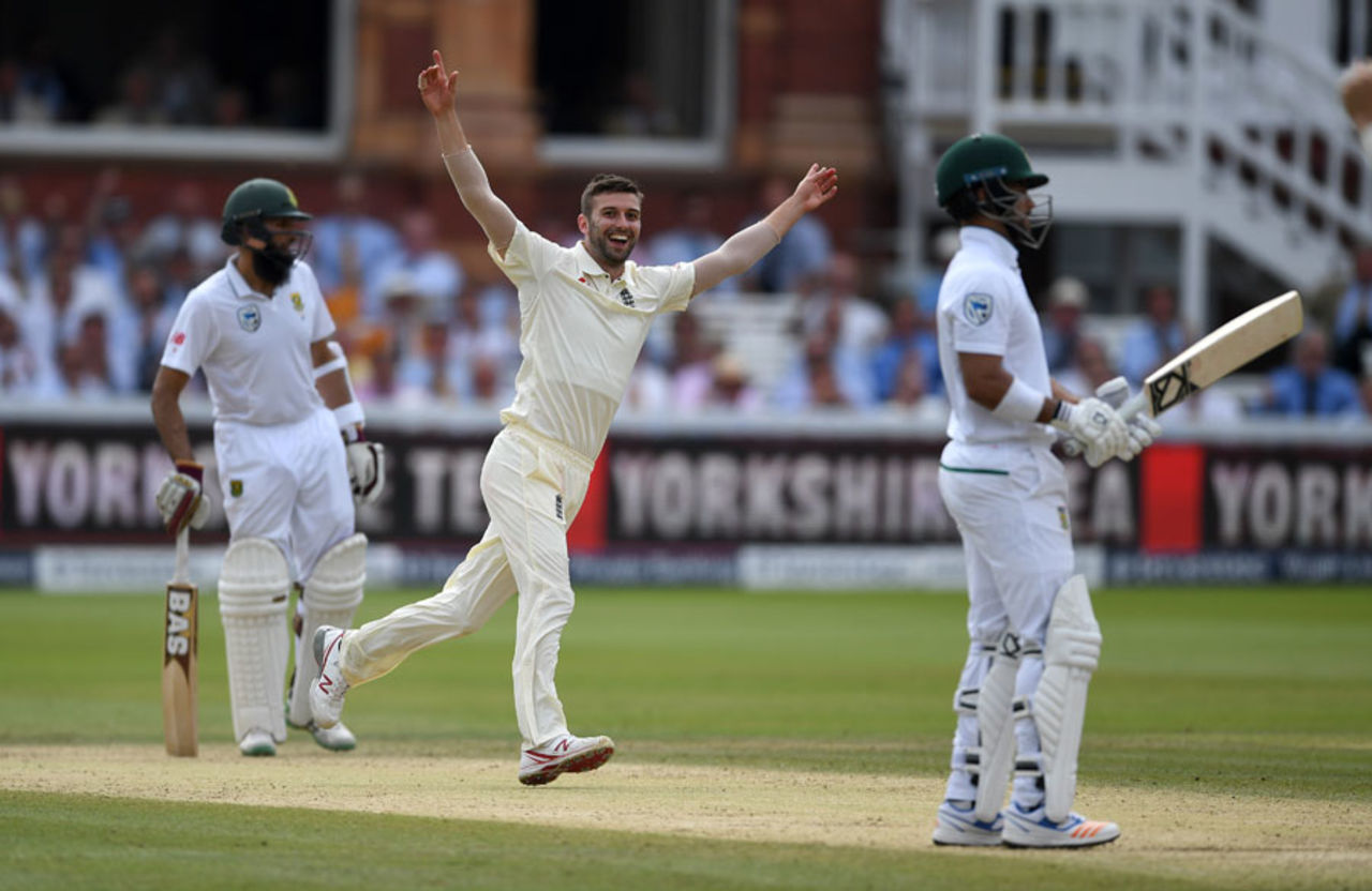 Mark Wood claimed a wicket in his first over, England v South Africa, 1st Investec Test, Lord's, 4th day, July 9, 2017