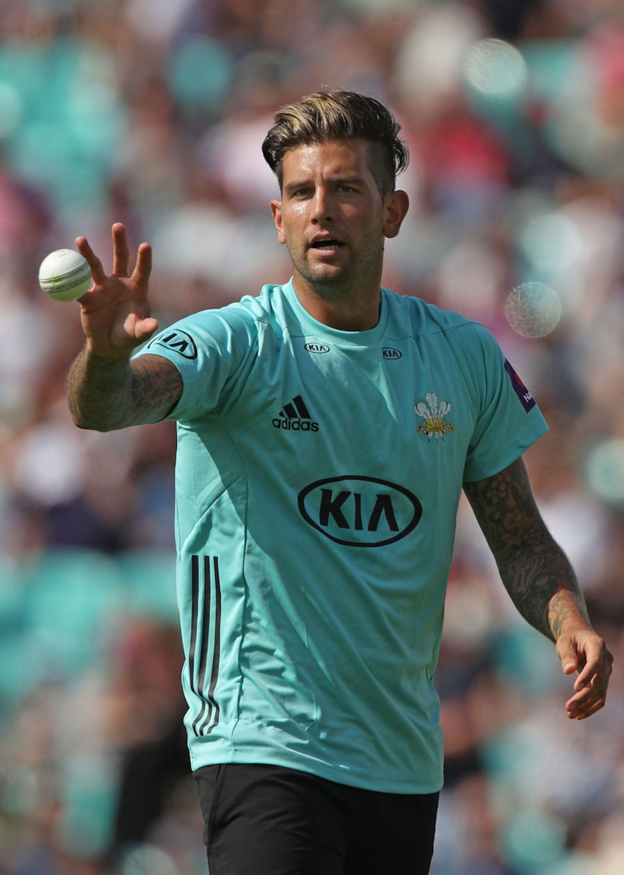 Stand-in captain Jade Dernbach suffered a 12-run penalty , Surrey v Somerset, NatWest Blast, South Group, Kia Oval, July 9, 2017