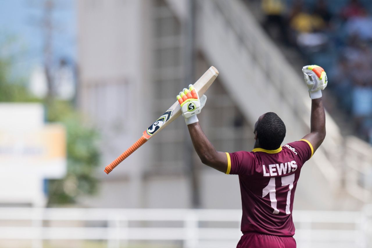 Evin Lewis' unbeaten 125 handed West Indies a nine-wicket win, West Indies v India, Only T20I, Kingston, July 9, 2017
